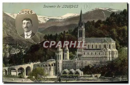 Cartes postales Fantaisie Photographie Homme Lourdes