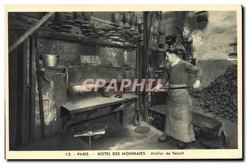 Cartes postales Paris Hotel des Monnaies Atelier de recuit