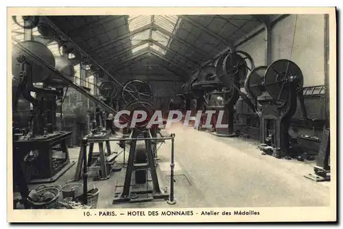Cartes postales Paris Hotel des Monnaies Atelier des medailles
