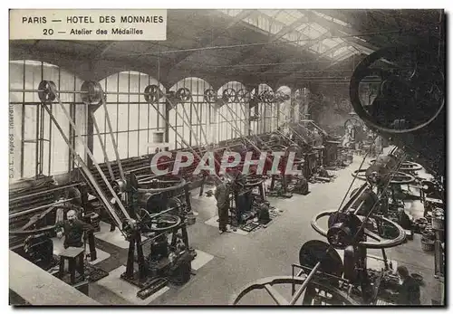 Cartes postales Paris Hotel des Monnaies Atelier des medailles