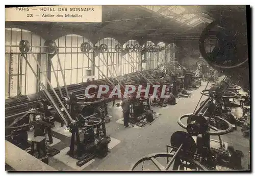 Cartes postales Paris Hotel des Monnaies Atelier des medailles