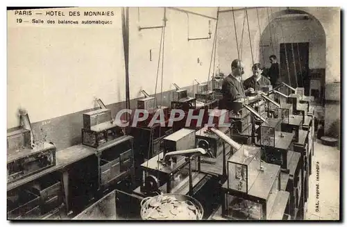 Cartes postales Paris Hotel des Monnaies Salle des balances automatiques