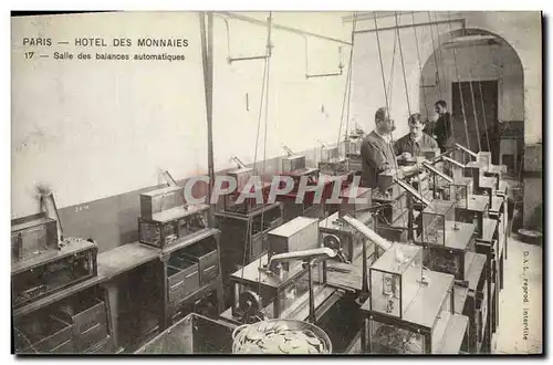 Cartes postales Paris Hotel des Monnaies Salle des balances automatiques
