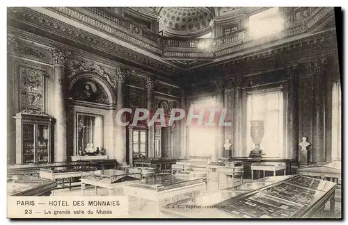 Cartes postales Paris Hotel des Monnaies La grande salle du musee