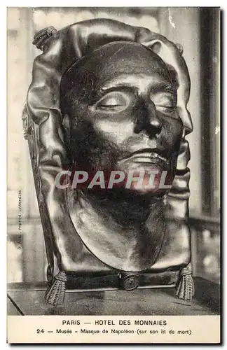 Ansichtskarte AK Paris Hotel des Monnaies Musee Masque de Napoleon sur son lit de mort