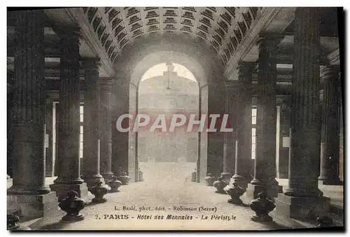 Cartes postales Paris Hotel des Monnaies Le peristyle