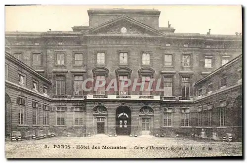 Ansichtskarte AK Paris Hotel des Monnaies Cour d&#39honneur Facade Sud