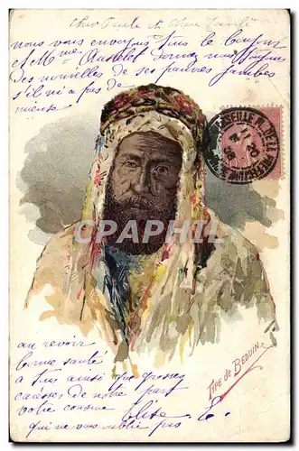 Cartes postales Fantaisie Afrique du Nord Illustrateur Type de bedouin