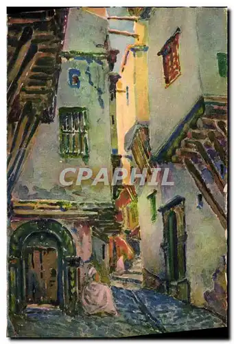 Cartes postales Fantaisie Afrique du Nord Illustrateur Barbichon Rue kleber Casba Alger Algerie