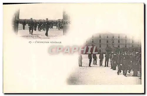 Cartes postales Militaria L&#39inspection generale