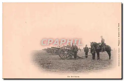 Cartes postales Militaria En batterie