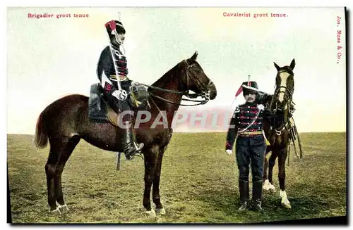 Cartes postales Militaria Brigadier Cheval