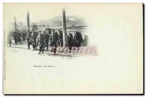 Cartes postales Militaria Rompez vos rangs