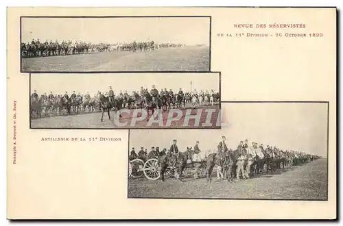 Ansichtskarte AK Militaria Revue des reservistes de la 11eme division 26 octobre1899