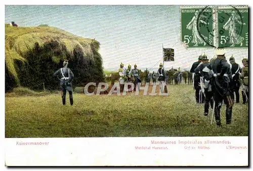 Cartes postales Militaria Manoeuvres imperiales allemandes