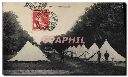 Cartes postales Militaria Fontainebleau Camp d&#39Avon