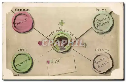 Cartes postales Femme Lettre