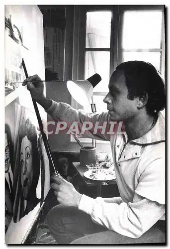 MODERN CARD the painters engravers who carry out our stamps posts Claude Andreotto