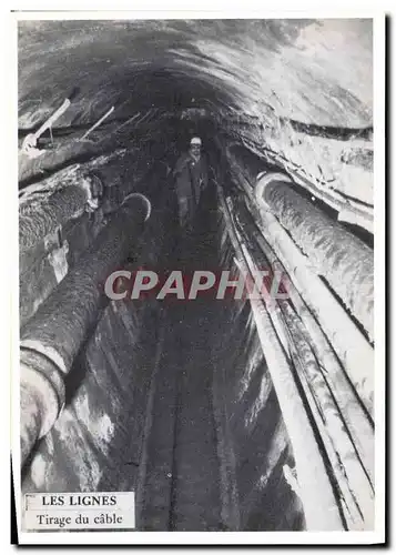 Cartes postales moderne Les lignes Tirage du cable