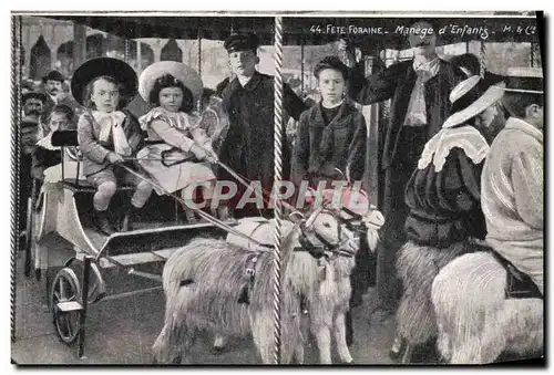 Ansichtskarte AK Fete Foraine Manege d&#39enfants Chevre Chevres Bouc