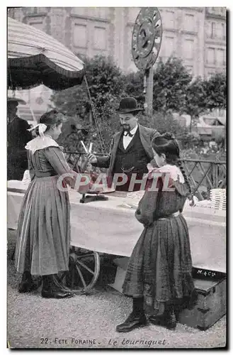 Cartes postales Fete Foraine Le tourniquet