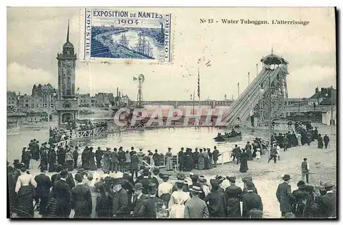 Ansichtskarte AK Fete Foraine Water toboggan L&#39atterrissage