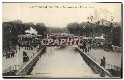 Cartes postales Fete Foraine Fete de Saint cloud Vue generale de la pelouse