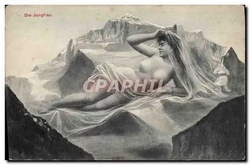 Ansichtskarte AK Fantaisie Surrealisme Femme Die Jungfrau