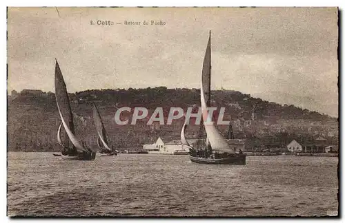 Cartes postales Bateau de peche Cette Retour de peche