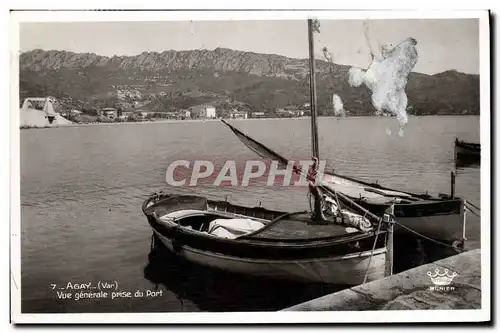 Ansichtskarte AK Bateau de peche Agay Vue generale prise du port