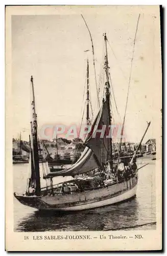 Cartes postales Bateau de peche Les Sables d'Olonne Un thonnier
