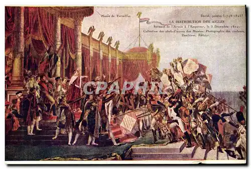 Ansichtskarte AK Histoire Napoleon 1er Musee de Versailles La distribution des aigles