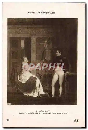 Ansichtskarte AK Histoire Napoleon 1er Musee de Versailles Manjaud Marie Louise faisant le portrait de l&#39emper