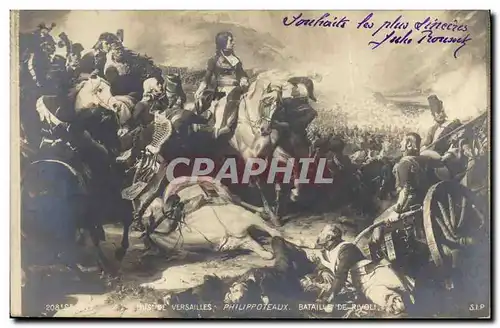 Ansichtskarte AK Histoire Napoleon 1er Musee de Versailles Philippoteaux Bataille de rivoli