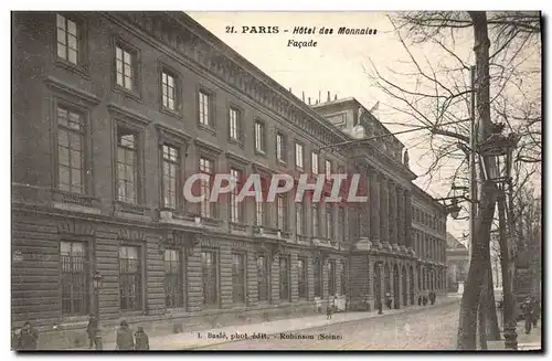 Cartes postales Paris Hotel des Monnaies Facade