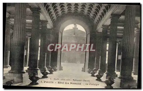 Cartes postales Paris Hotel des Monnaies Le peristyle