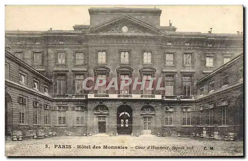 Ansichtskarte AK Paris Hotel des Monnaies Cour d&#39honneur