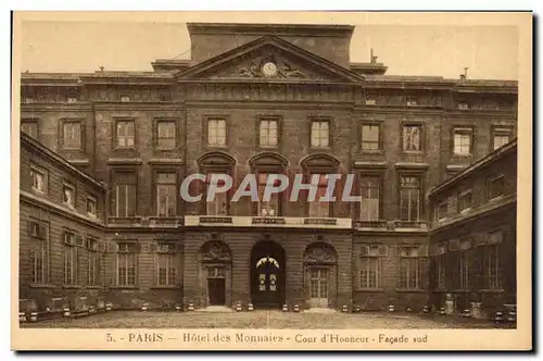 Cartes postales Paris Hotel des Monnaies Cour d&#39honneur Facade Sud
