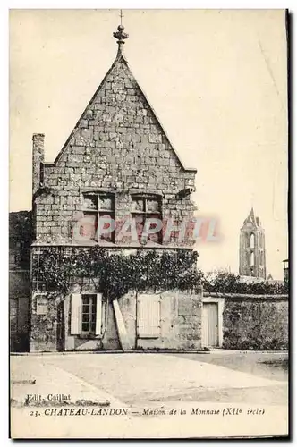 Cartes postales Monnaies Chateau Landon Maison de la monnaie