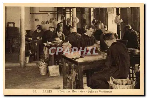 Cartes postales Paris Hotel des Monnaies Salle de verification