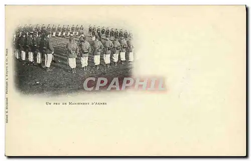 Cartes postales Militaria Un feu de maniement d&#39armes