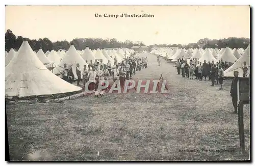 Cartes postales Militaria Un camp d&#39instruction