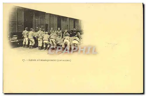 Cartes postales Militaria Equipe d&#39embarquement Cavalerie