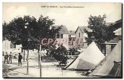 Cartes postales Militaria Camp de Mailly Les nouvelles constructions