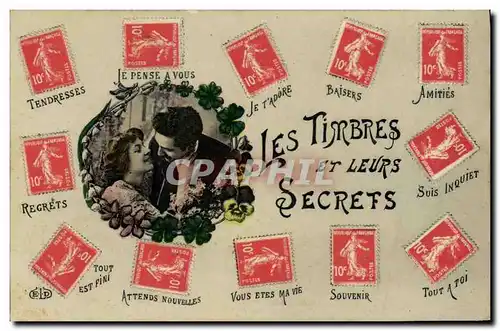 Ansichtskarte AK Les timbres et leurs secrets