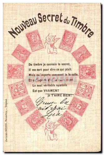 Cartes postales Nouveau secret du timbre Ange