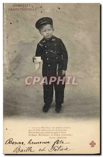 Cartes postales Facteur Postier Enfant