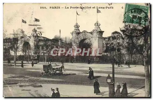 Cartes postales Fete Foraine Paris La Porte Maillot et Luna Park