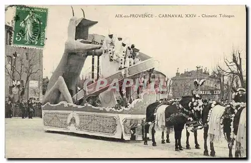 Cartes postales Fete Foraine Aix en Provence Carnaval Chimeric Tobogan