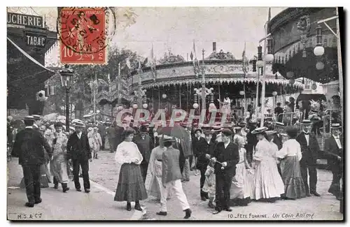 Cartes postales Fete Foraine Un coin anime Chassures Paris Londres Rue de l&#39academie Marseille